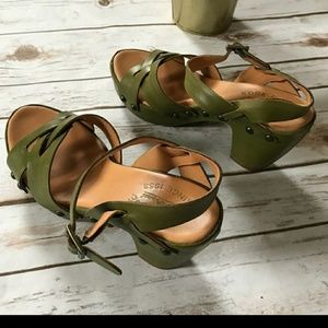 Kork-ease sandals green 7